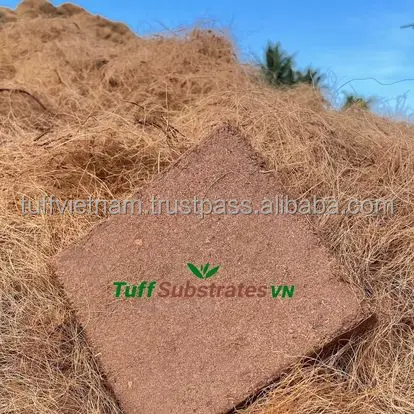 Selling Block Cocopeat Coir Pith For Plants With 550Gr Block High Quality in size 18*18*20cm good expan from Tuff Vietnam Low EC