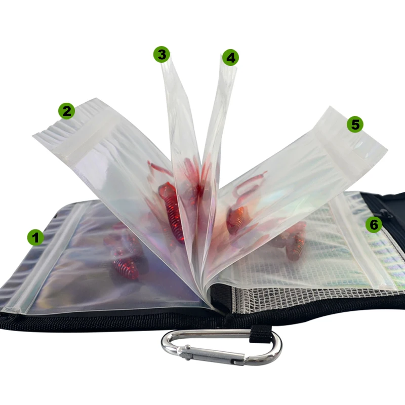 Lightweight Help! Series Soft Lure Bag Environment Friendly Multifunctional Waterproof Nylon Fishing Bait Lure Wallet