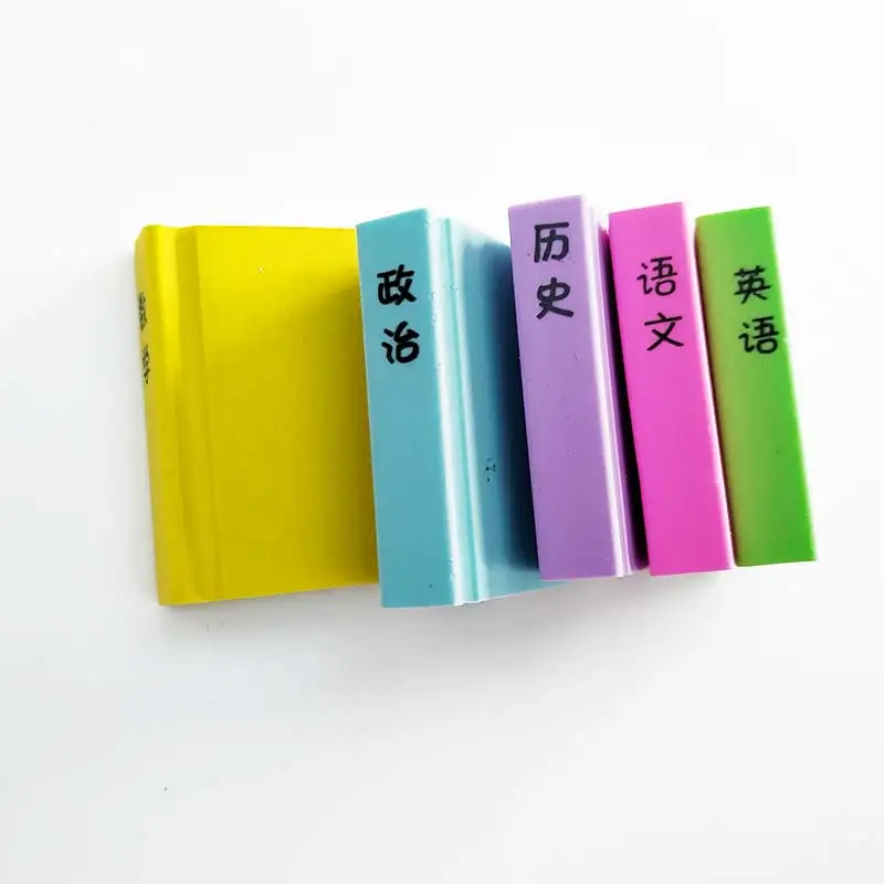 Hot selling TPR material rubber 4 colors mixed office eraser back to school stationery for kids