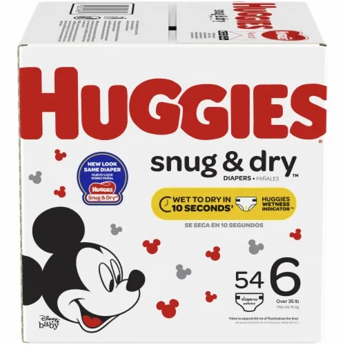 Подгузники Huggies плотные и сухие детские подгузники размер 6 54 Ct