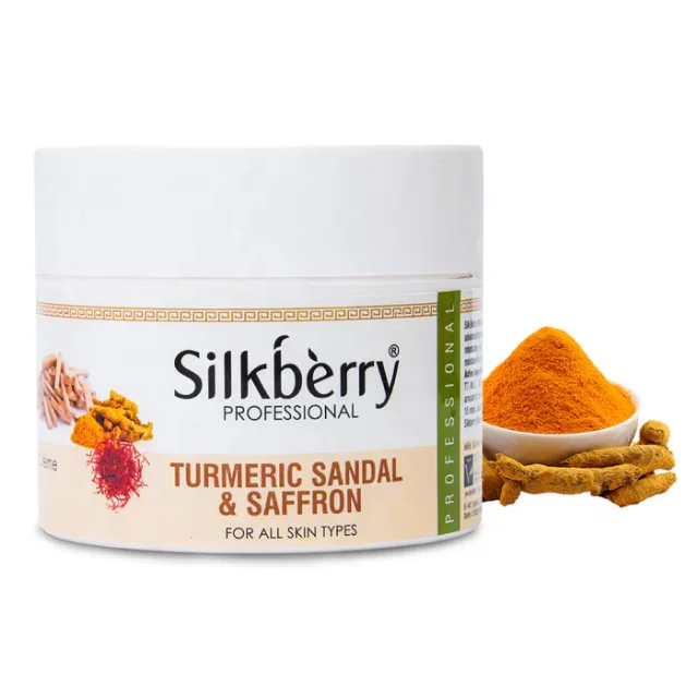 Silkberry Turmeric Sandal & Saffron Whitening Massage Cream for Women 250g 900g Brightening Soothing Softening Massage Cream