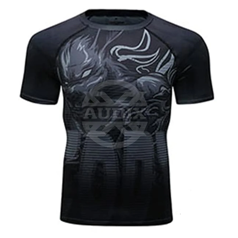 New Arrival MMA Rash Guard Black Color Fighting Boxing Jerseys and Shorts made in best quality
