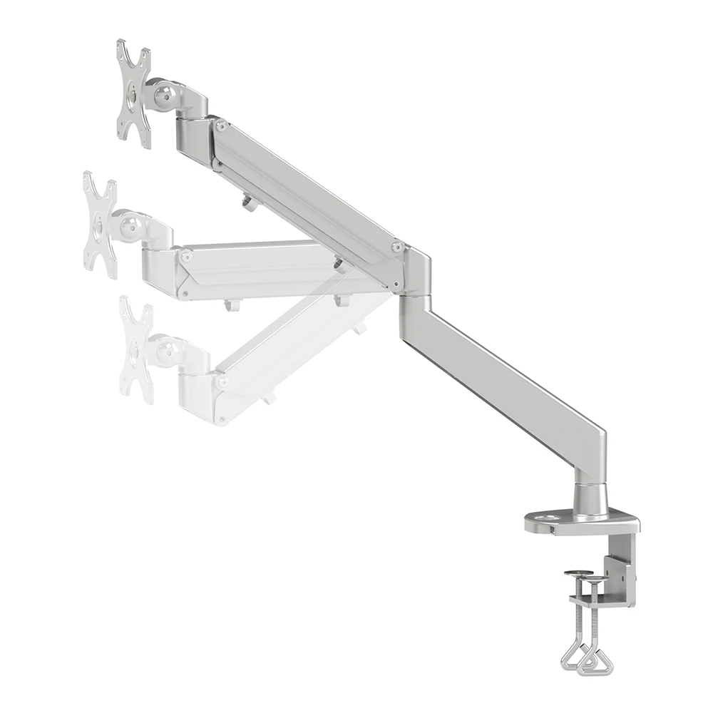 Adjusts Height 360 Degrees Rotation Single Monitor Arm Gas Spring TAA compliant