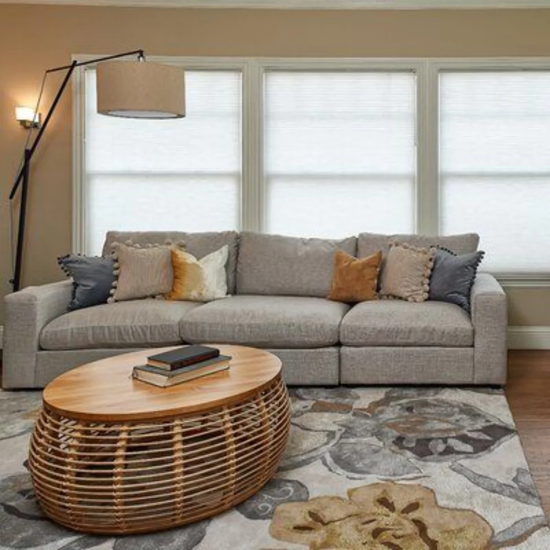 Rattan Wicker Coffee Tables Living Room Solid Wood Round Coffee Rattan / Wicker Coffee Tables Wood Furniture from Vietnam