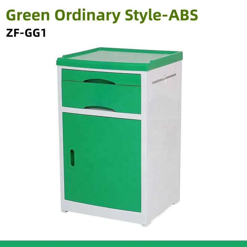 White ABS Plastic Surface Hospital Bedside Medical Cabinet Hospital Furniture