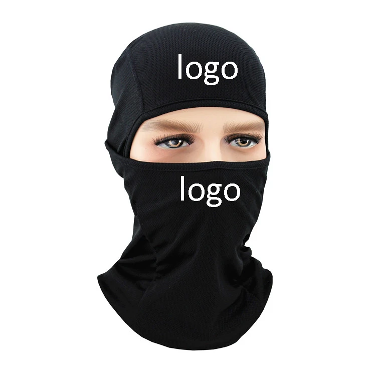 Black One Custom Balaclava Mask Tactical Balaclava Hole Skimask Balaclava Sports Caps Unisex Adults Plain Free 100% Polyester