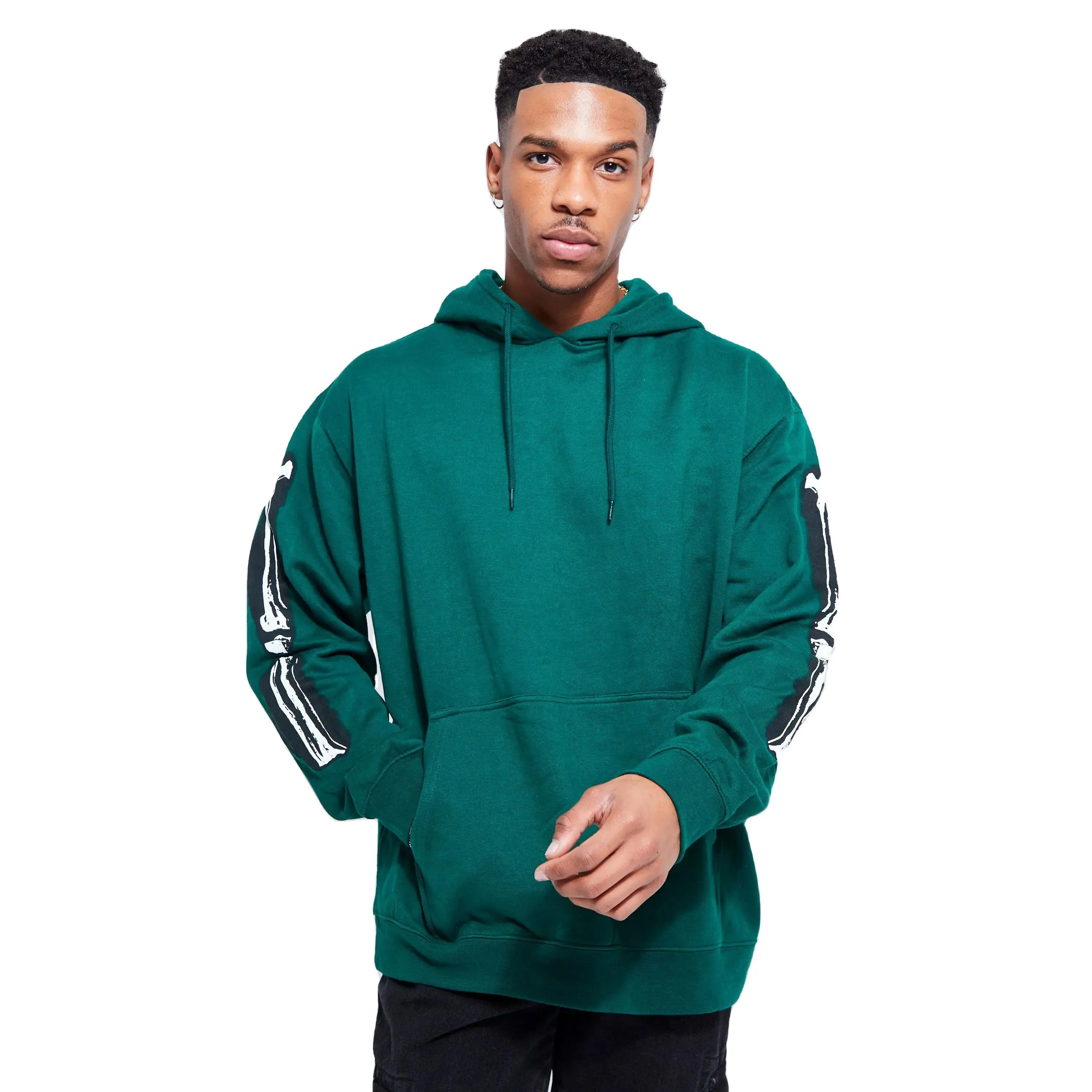 Professional quality Hand Made Custom Logo Print Best Selling Unique Design Breathable Puff Printing Hoodies