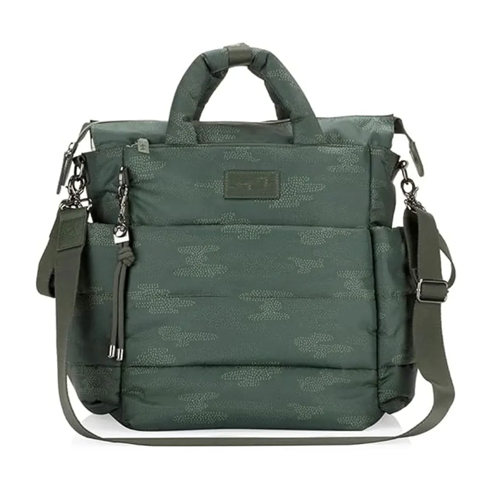 Diaper Bag Backpack with Stroller Strap and Maternity Nappy Changing Bag New for Travel Baby High Quality Cotton Fabric DOT PK