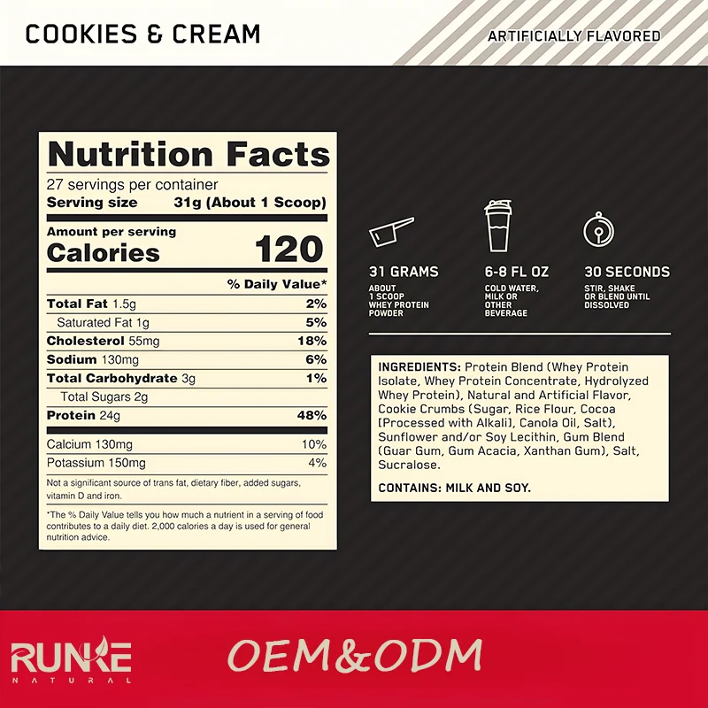 OEM Gold Standard Whey Isolate Protein Powder for Muscle Building  Popular Discount