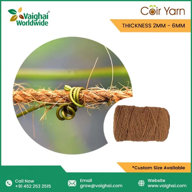 Gro-Med Coir Yarn At Best Price | Buy High Quality Coir Yarn for Your End Use Directly from the Largest Exporters.