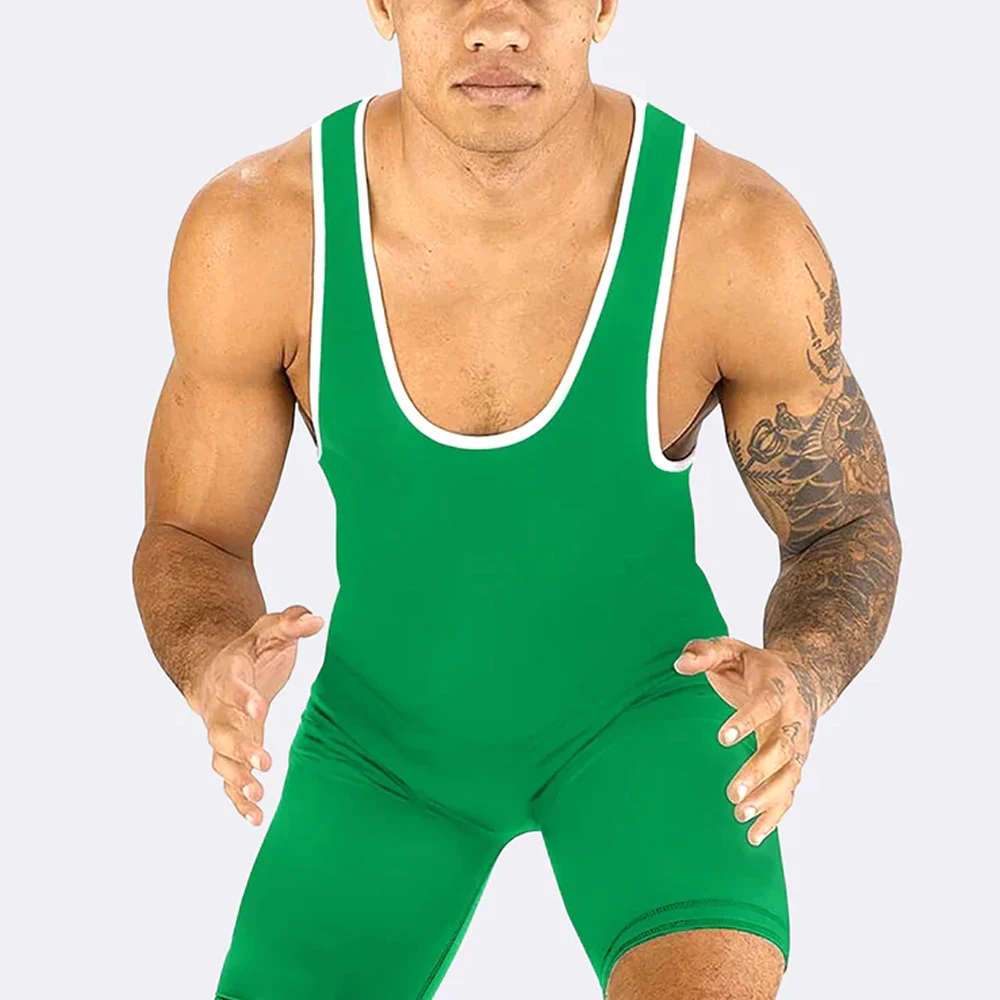High quality youth wrestling singlet custom logo and sizes powerlifting wrestling singlet suit large wrestling jersey