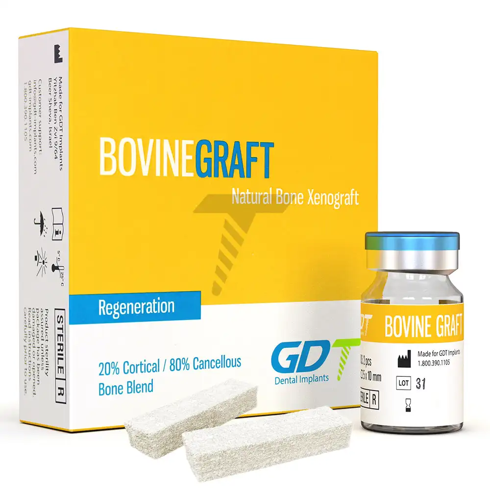 Bovine Bone Graft - Cubes, Type: 5x5x10mm 2 Blocks 0.5cc / 5x5x5mm 4 Blocks 0.5cc