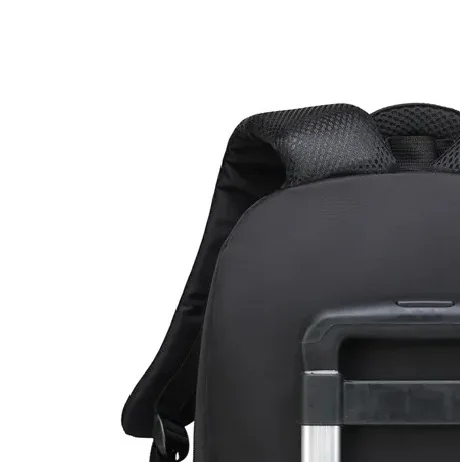 Street Wear Solid Color Back Packs With Custom with back rolling tire New Fashion High Quality huge space black dyed collage bag