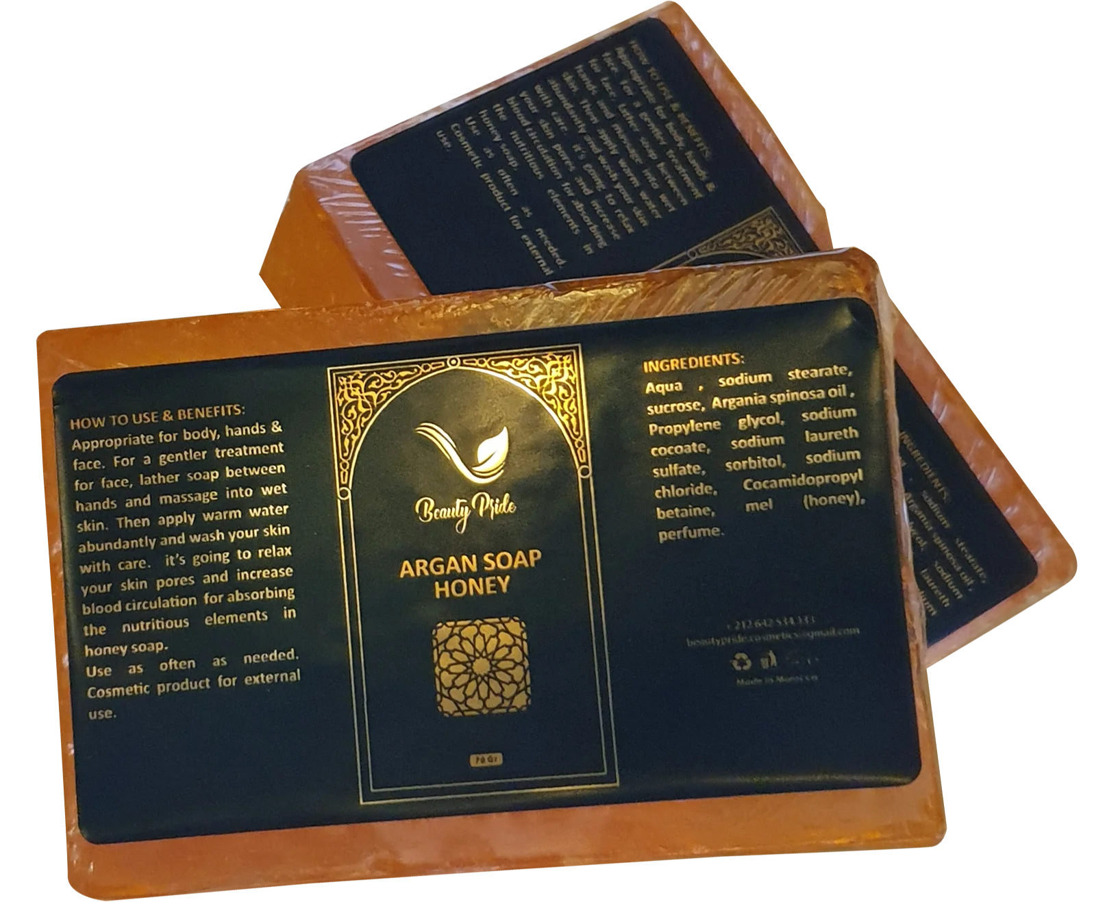 Luxurious Hot Sell Honey & Argan Bar Soap Pores Purifying Prevents The Growth of Certain Bacteria Skincare Private Labeling