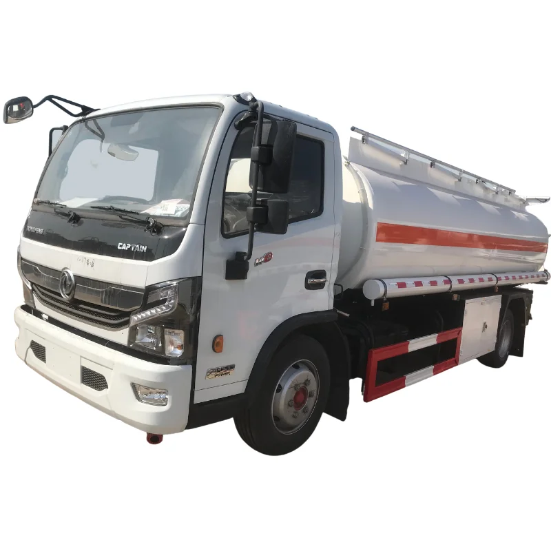 New 10KL DONGFENG captain CUMMINS 125hp fuel refueling tanker truck good price 2500gallons mobile oil dispensing truck new used