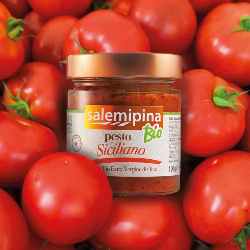 100% Italian Top Quality Ready To Use Sicilian Pesto 190 gr