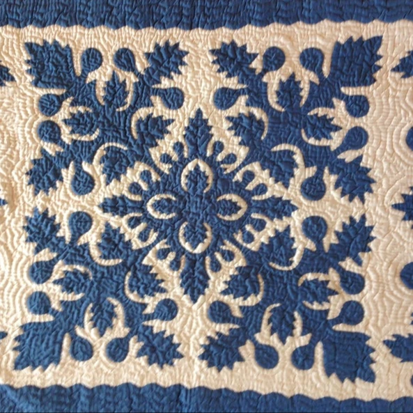 Double-sided cotton pastoral flower patchwork handmade cotton Hawaiian quilted bed cover summer cool quilt for Home Decors