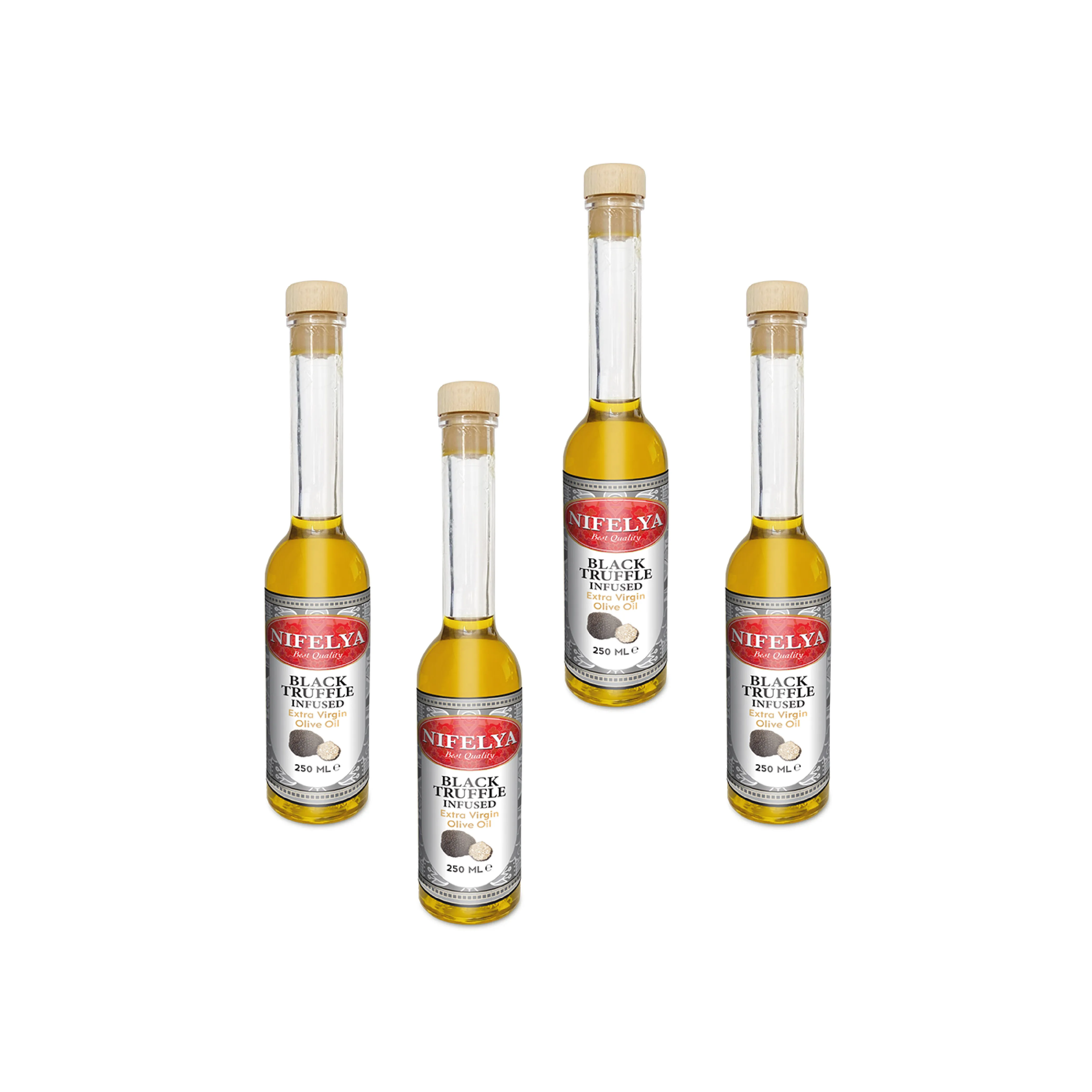 Olive Oil Black Truffle Flavoured Extra Virgin Olive Oil with Dried Black Truffle Pieces with Best Taste Hot Seller Good Quality