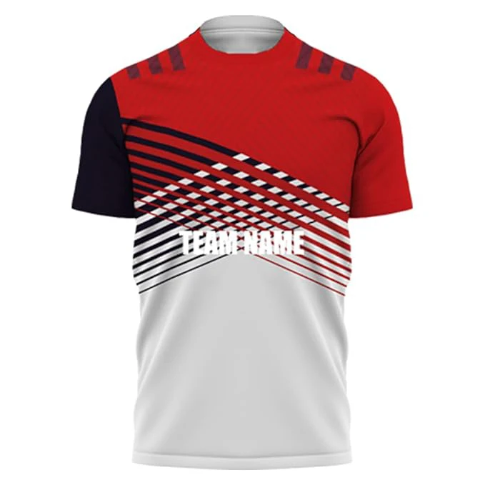 Cricket Sublimation Jersey Polo Collar Sports Jersey Printed Cricket T Shirts With Team Name And Number