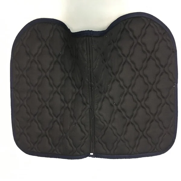 Black/White/Gold Flower Diamond Quilt Dressage Saddle Pad Twisted Piping Equestrian Soft Touch Saddle Cloth Manufacturer UK
