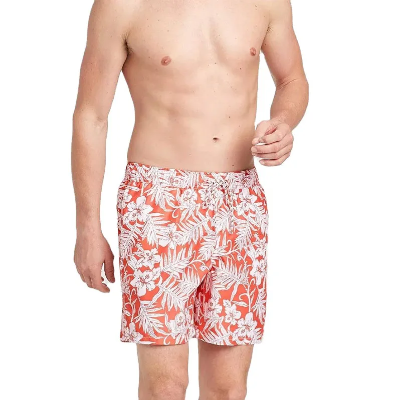 Trending design Sublimation Printed Breathable Beach Wear Swimming Shorts Pakistan manufacturer of custom brand swim shorts