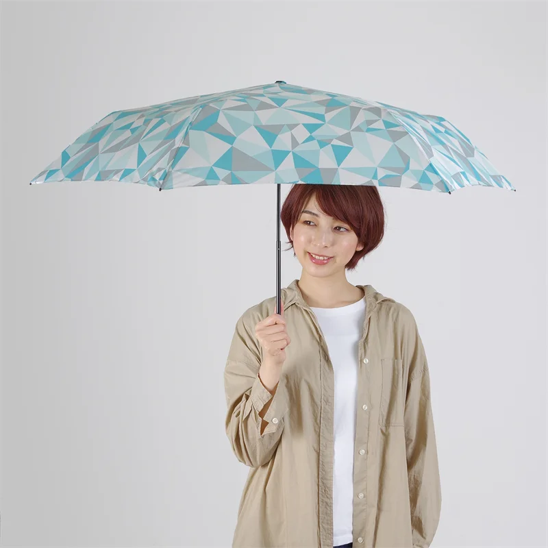 compact folding umbrella smart light geometric carbon mini 55