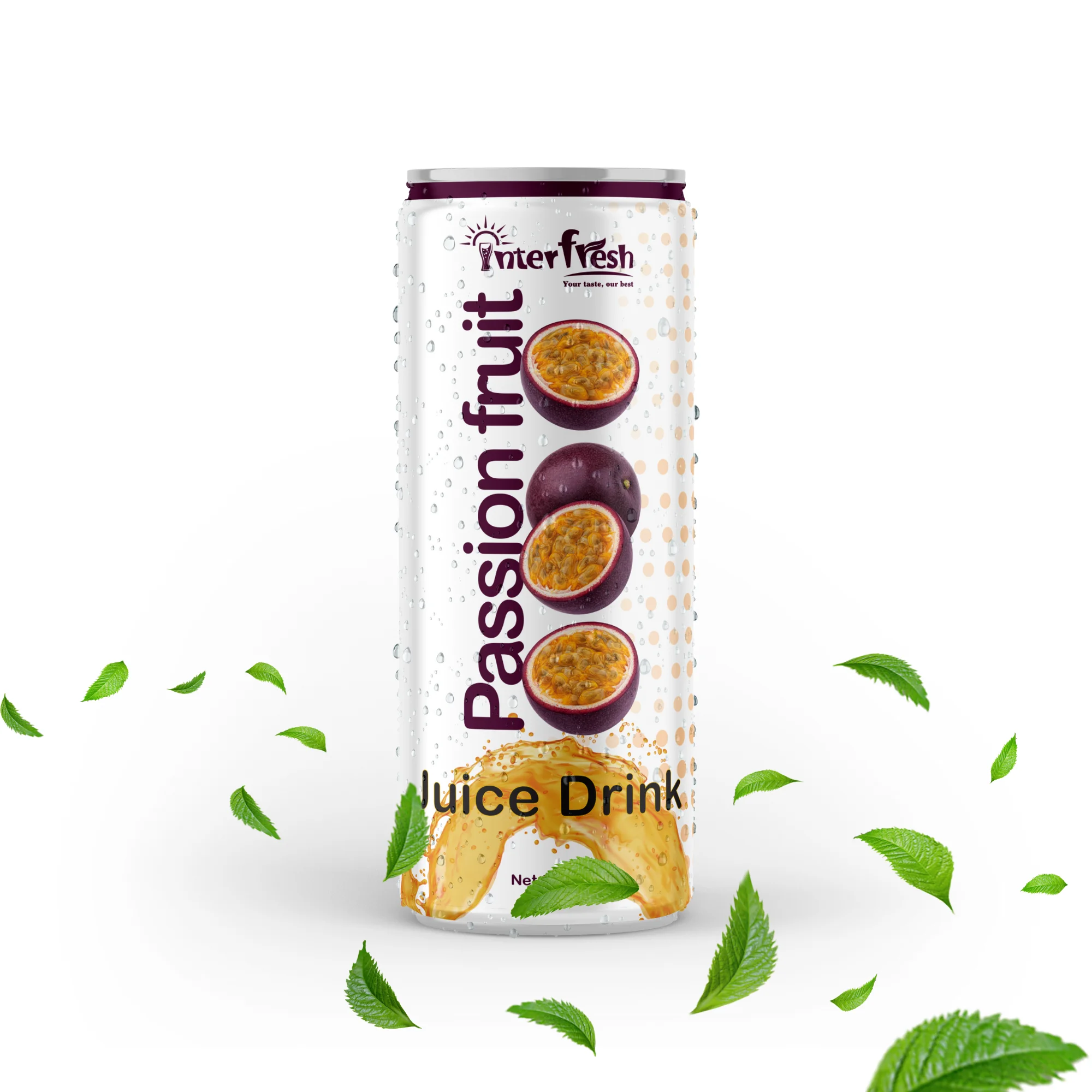 Interfresh High Quality Passion Fruit Juice Drink Natural Colored Concentrate Puree Watermelon Honey Box Bulk Soft Drinks FOB