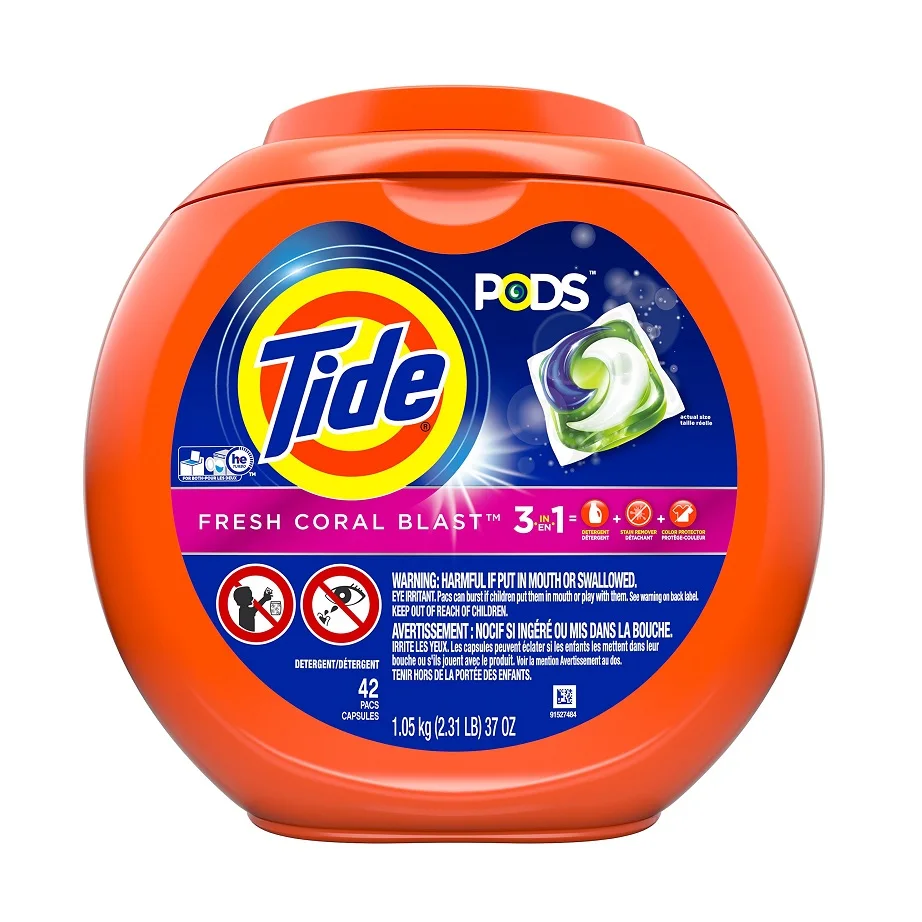 Gel In Soluble Capsules Tide C Touch Fragrance Lenor (12 Capsules) - Laundry Detergent