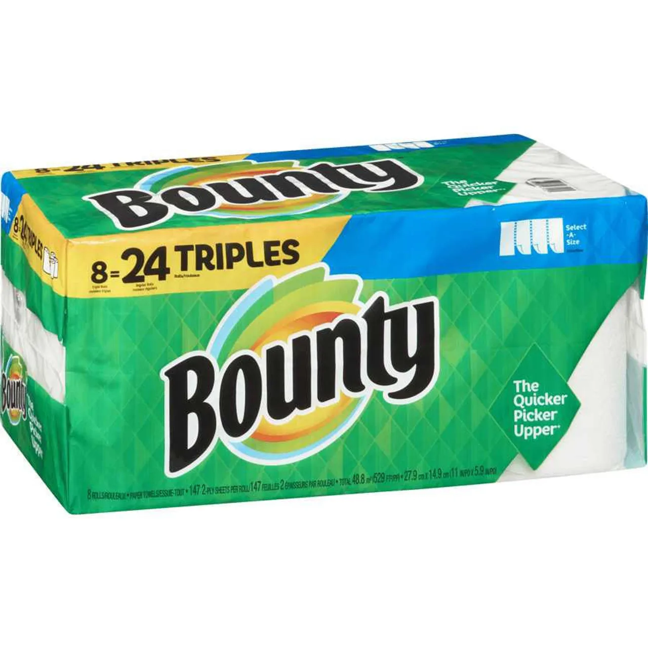 Select-A-Size Paper Towels, White, 8 Triple Rolls = 24 Regular Rolls