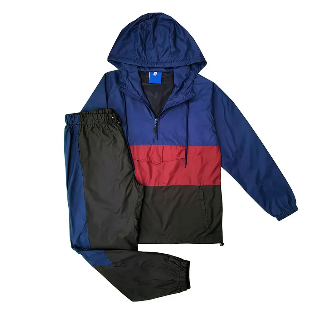 Windbreaker Set For Men Nylon Windbreaker Track Suit Sets Windbreaker Short Set Plain Outdoor Clothing Waterproof