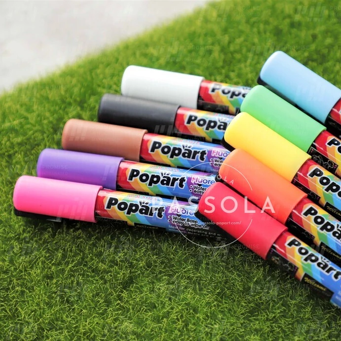 Fine Bullet or Chisel 5.5 mm Nib Water based Erasable Liquid Chalk Marker 50 colors