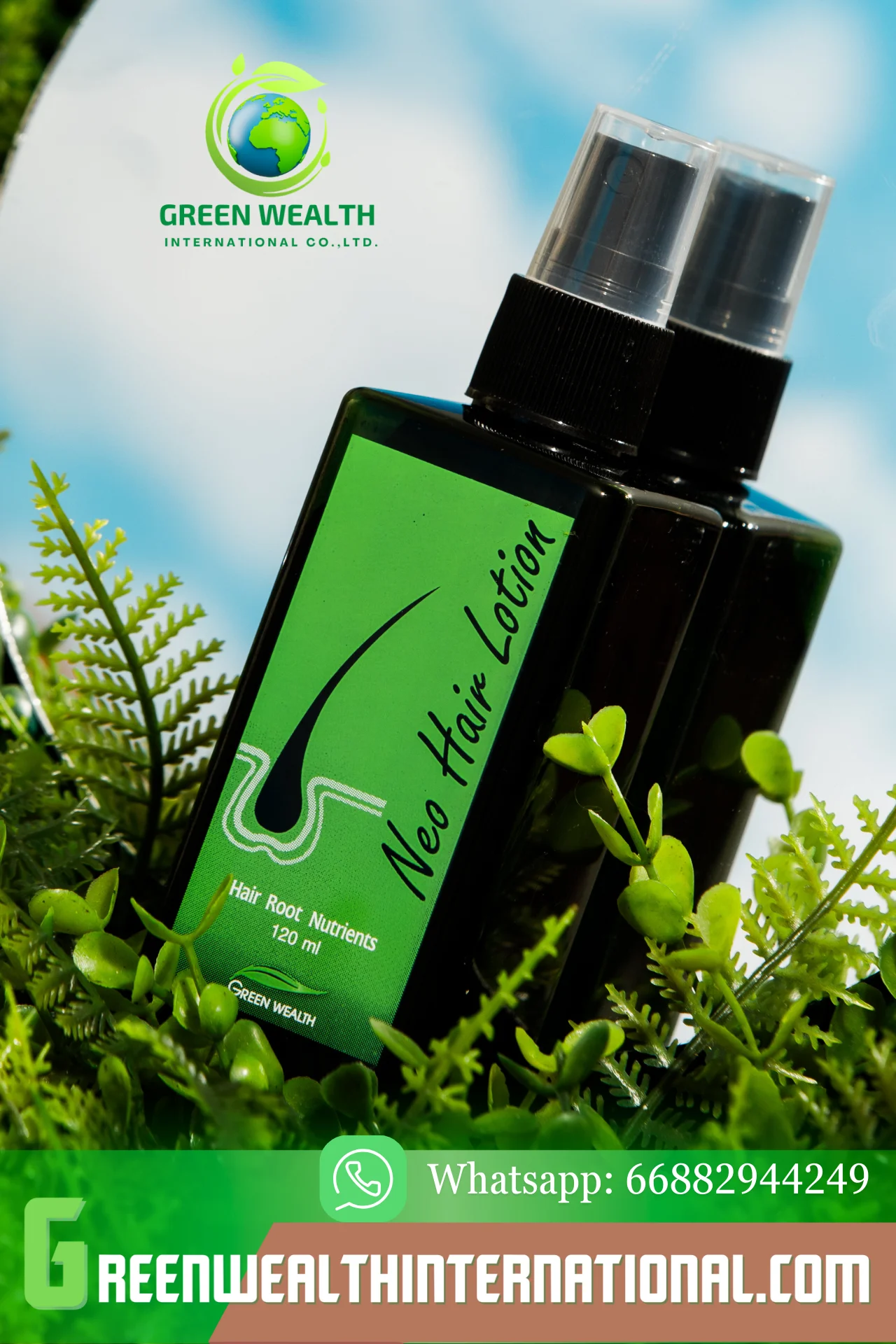 Good price Neo Hair Lotion 120 ml. Original hair treatment made in Thailand from Green Wealth.