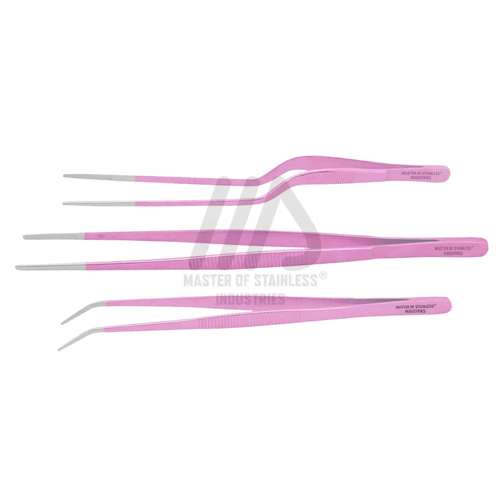 OEM Kitchen Chef Tools bakery tongs food tongs stainless steel Plant laboratory tweezers hand tools computer repair tweezers