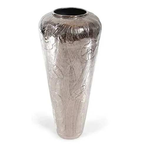 Handmade Decorative Flower Vase for Living Room Home Decor Metal Vessel Standard Metal Floor Vases At Affordable Price