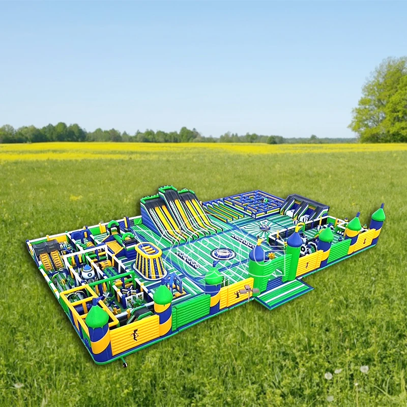 Гигантский надувной город для коммерческого использования новый дизайн парк препятствий Крытый Тематический Парк