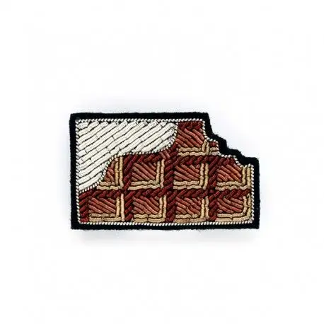 new fashion hand embroidery bullion wire brooch HAND  fashion brooch custom made jacket patches ladies brooch #000967