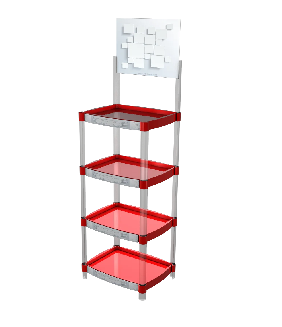 High Quality Supermarket and Store Display Rack Stand  PP Plastic Injection Stand Shelf Display Racks