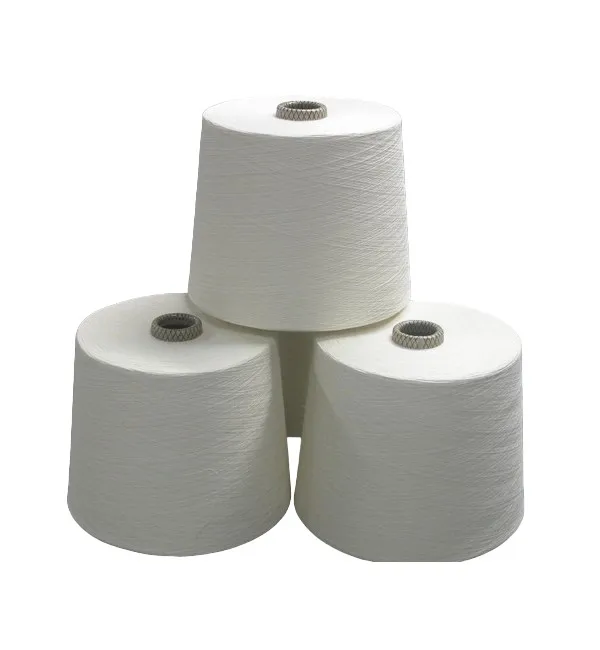 Manufacturers Direct Sale best price Raw White 100% combed compact Cotton ring spun Yarn For Knitting And Weaving fabrics