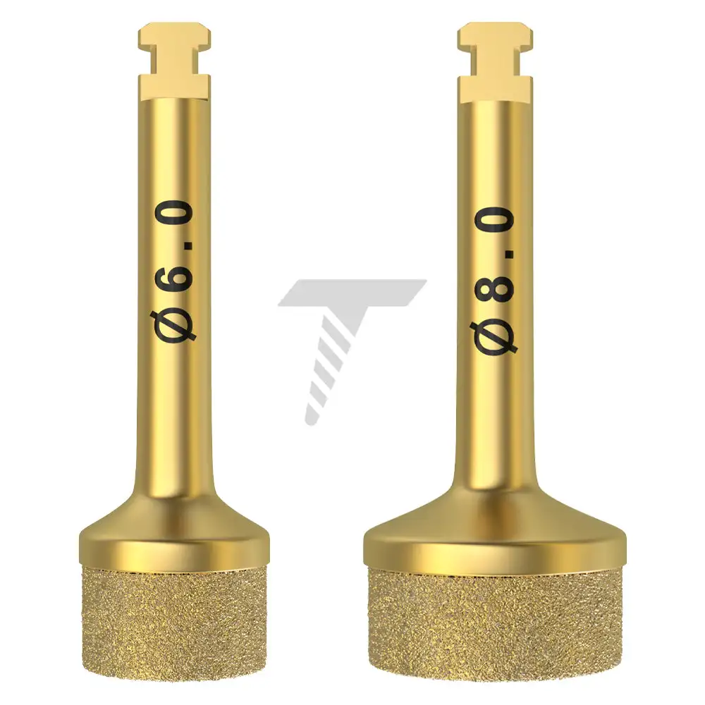 Lateral Approach Drill, made of Stainless Steel, coated with Nanoparticle Diamond, manufactured in Israel