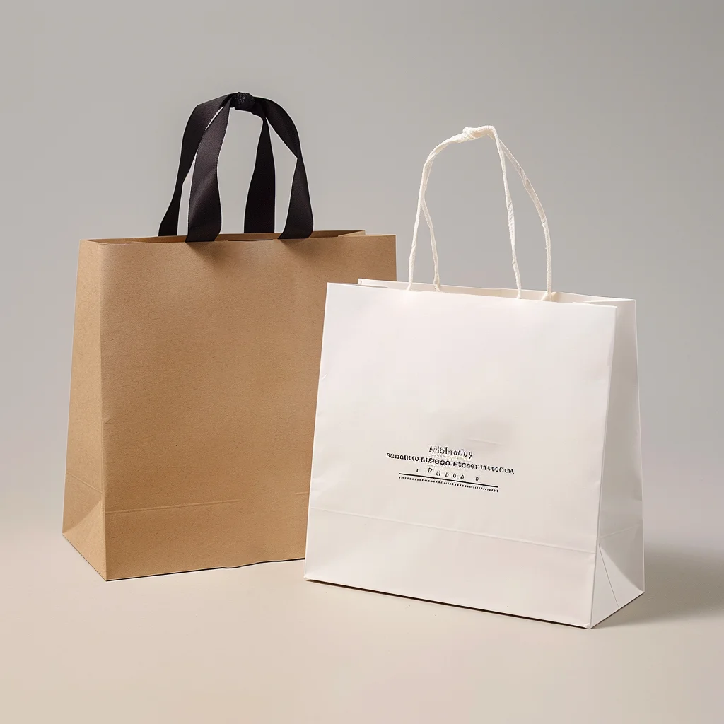 Custom Printed Logo Luxury Gravure Printing Retail Boutique Shopping Tote Art Gift Paper Bags For Shoes Clothes Packaging