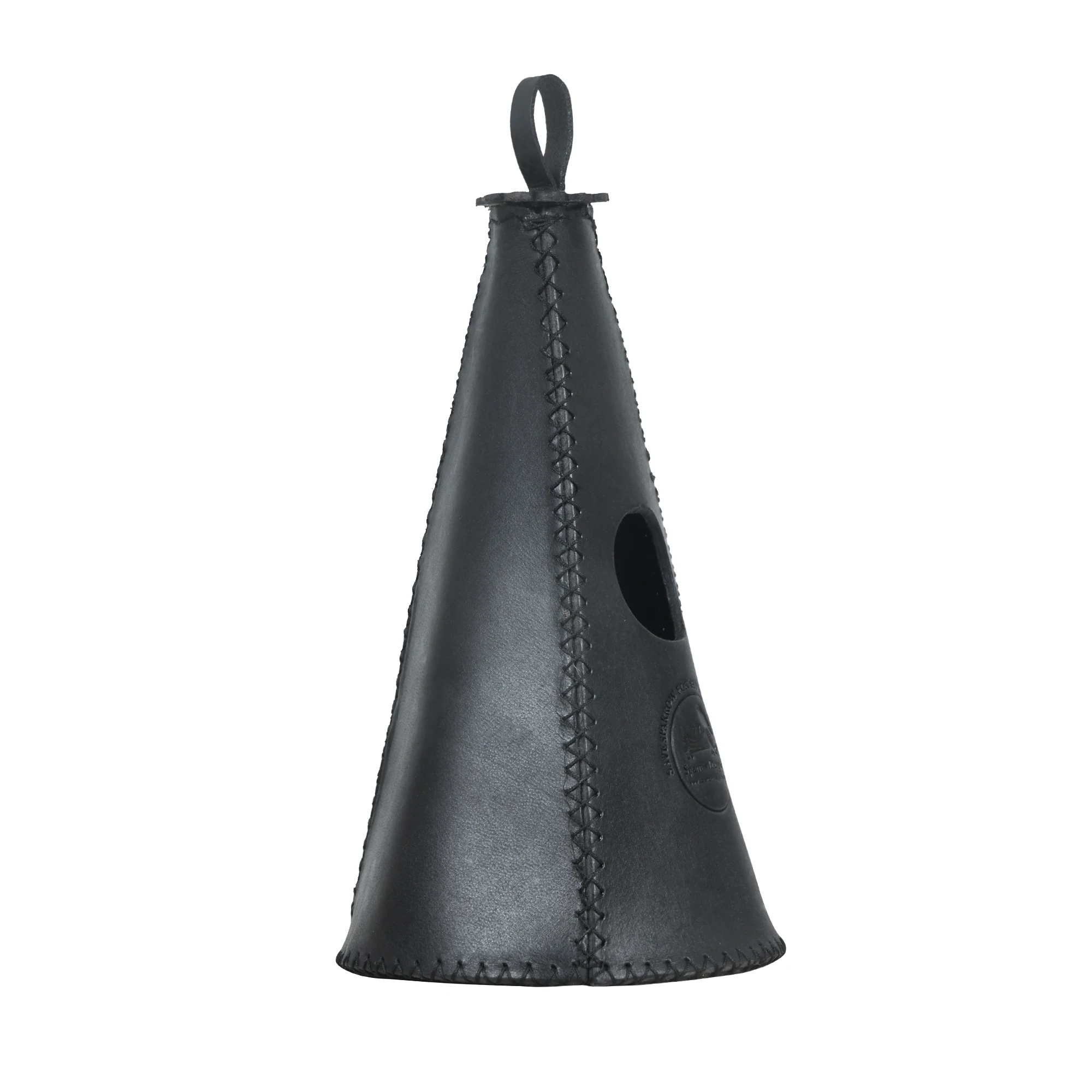 HAND CRAFTED NAUTRAL LEATHER MATERIAL BIRD HOUSE HANGING BIRD HOUSE WEATHER PROTECTION BIRD ACCESSORIES