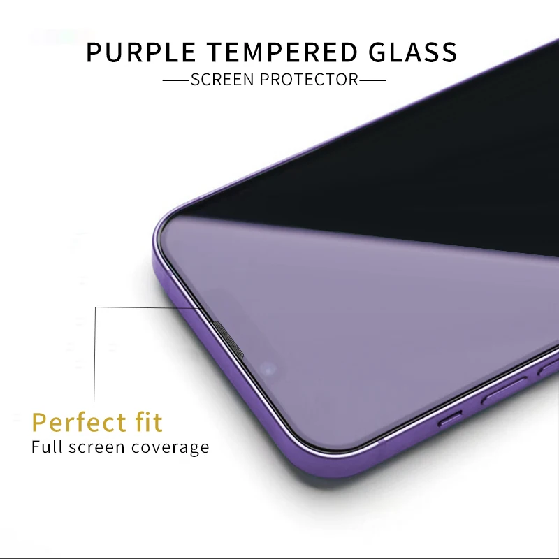 Anti Blue Light Full Cover Tempered Glass For IPhone 14 Anti UV Ray Eye Protection Screen Protector Film For iPhone 14 Pro Max
