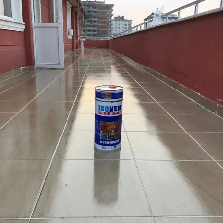 ISONEM VIDRIO LIQUIDO Transparent Clear Waterproofing and Flooring Material For Concrete Tile Marble Wood Stone