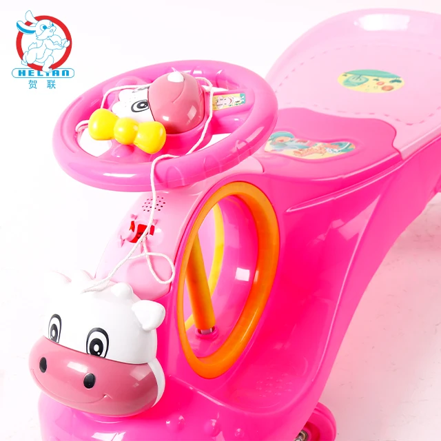 BLM Factory Wholesale Price Plastic Kids Baby Children Wiggle Happy Swing Twist Car Baby Wiggle Car