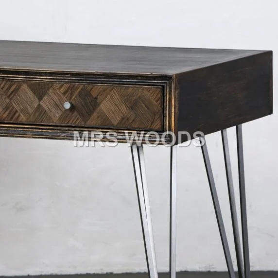 MRS WOODS Luxury Console Tables With Drawer Hotel Narrow Console Table Entryway Antique Console Tables Set