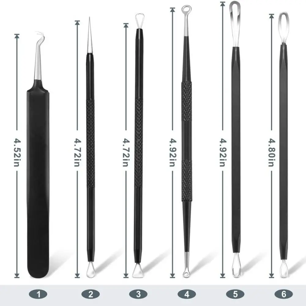 Customized Design Best Blackhead Treatment Face Skin Care Stainless Steel Blemish Blackhead Acne Pimple Extractor Remover