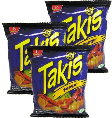 Takis Mini Fuego Tortilla Chips offer an intense flavor combination of hot chili pepper and lime