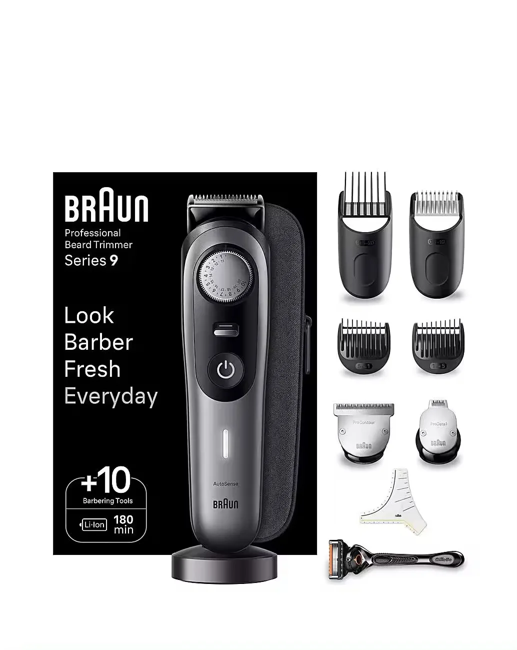 Электробритва Braun для мужчин, серия 10 Pro 9465cc, электробритва для мокрой и сухой фольги