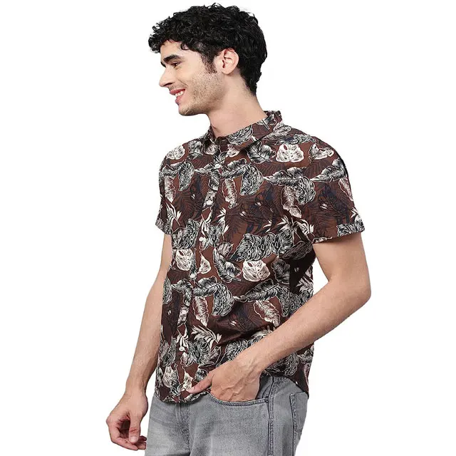 50% cotton 50% polyester check flannel  Vacation shirt for men with different color, sizes are available