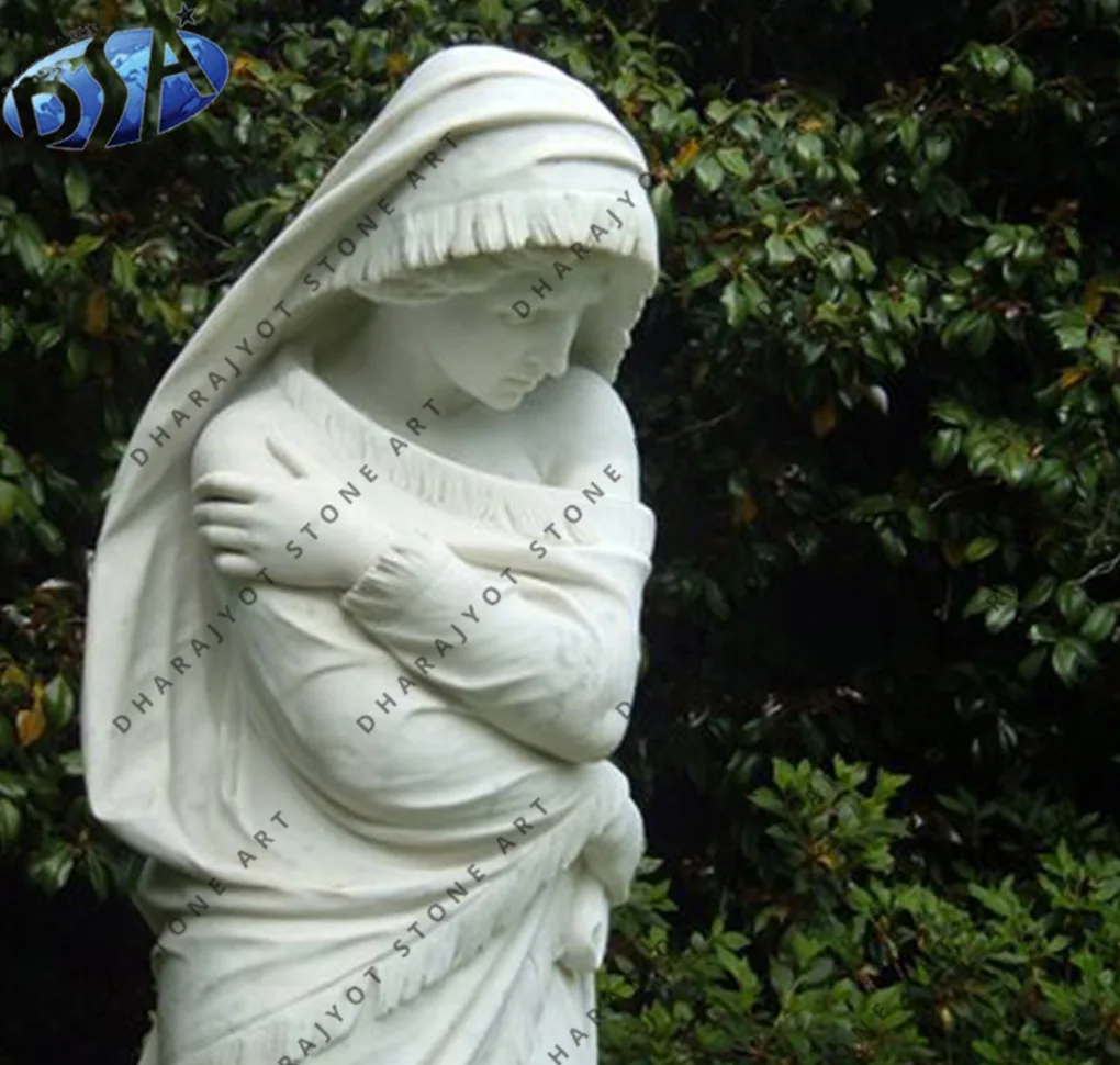 Indoor Classical Hand Carved Famous Stone Head Bust Women Female Sculpture Marble Bust lady statue